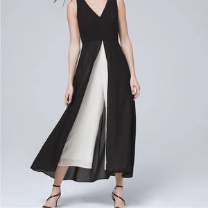 White House black Market Overlay jumpsuit